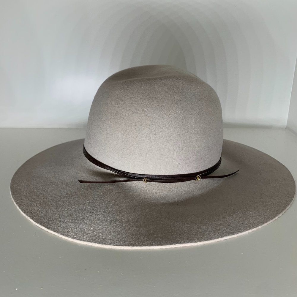 Hatattack Tan Hat with Black Leather